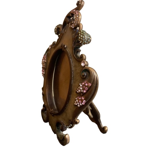 Jay Strongwater Swarovski Crystal Round Picture Frame - Picture 13 of 14